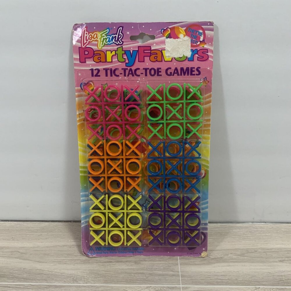 Vintage Lisa Frank Tic Tac Toe Party Favors